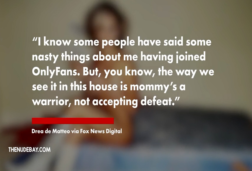 Drea De Matteo onlyfans  video – nude on bed